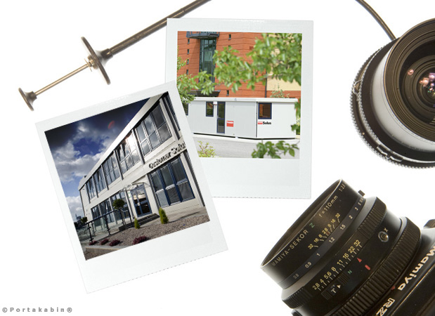 Cameras shot from above with polaroids. Conceptual Photography by David Barr